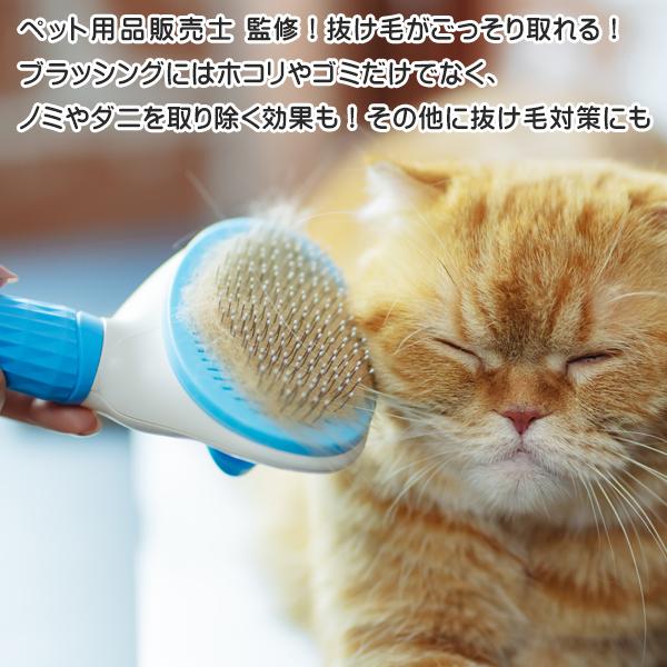ワンプッシュ抜け毛ブラシ
